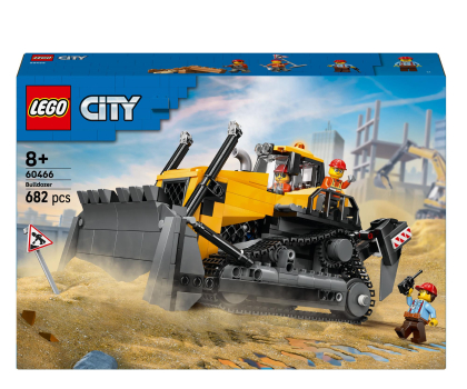 Klocki LEGO® LEGO City 60466 Żółty buldożer z ładowarką
